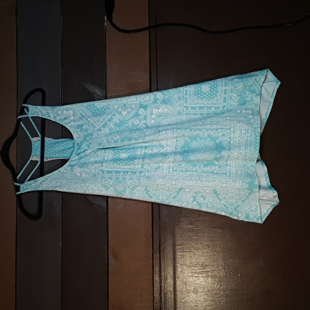 NWOT Apt.9 Large Blue Adorable Hankerchief Print Strappy Nightgown